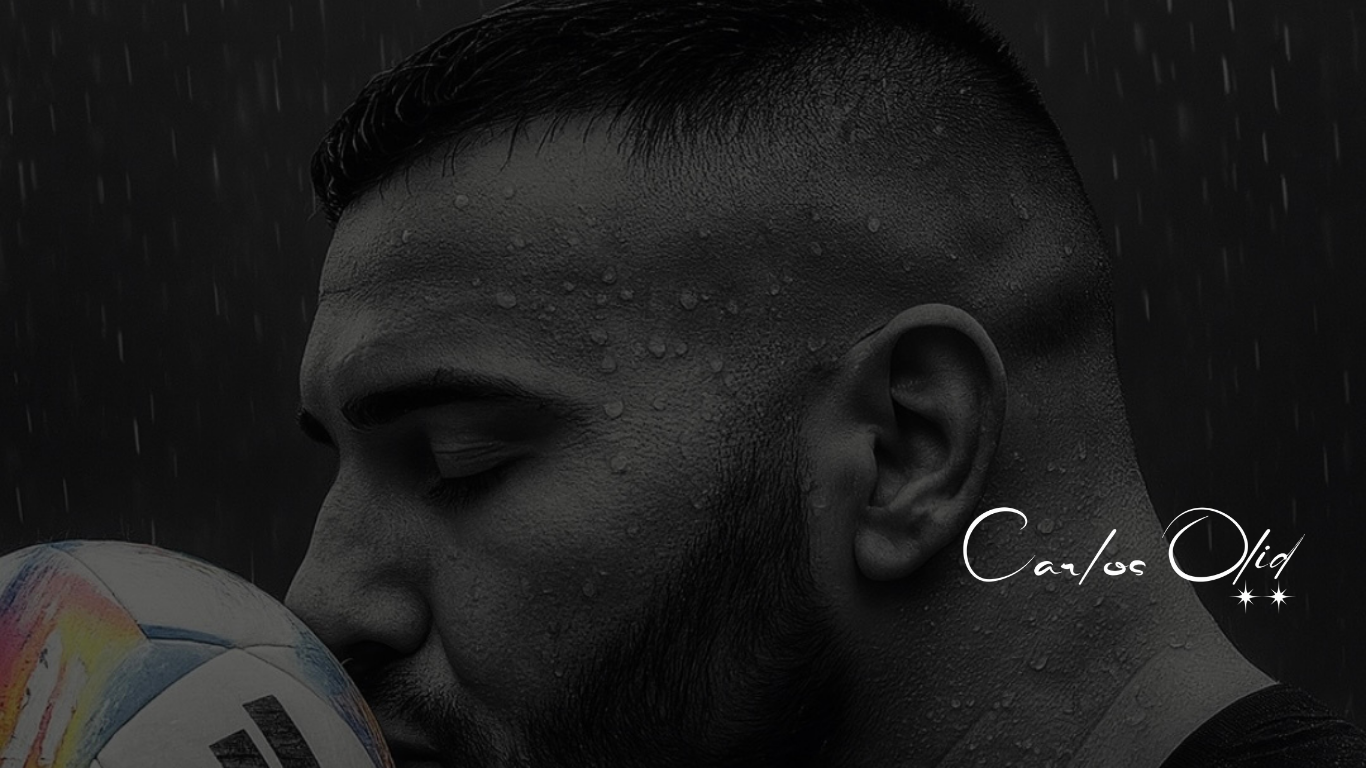 Jugador besando el balón